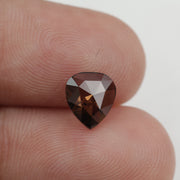 brown colour lab grown elongated shiled cut diamond lab grown pear diamond