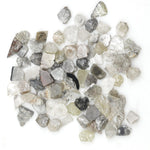 natural mix color rough diamond slices with flat rustic surfaces for jewelry making