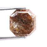 2.57 Ct Brown Asscher Cut  Natural Diamond Loose Stone for Custom Rings and Luxury Jewelry Design