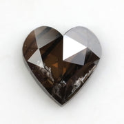 brown colour lab grown elongated heart cut diamond lab grown pear diamond