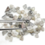 natural mix color rough diamond slices with flat rustic surfaces for jewelry making