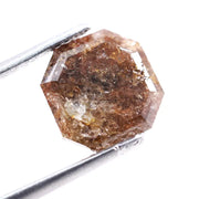 2.57 Ct Brown Asscher Cut  Natural Diamond Loose Stone for Custom Rings and Luxury Jewelry Design