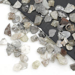 natural mix color rough diamond slices with flat rustic surfaces for jewelry making