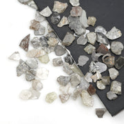 natural mix color rough diamond slices with flat rustic surfaces for jewelry making