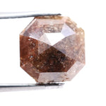 2.57 Ct Brown Asscher Cut  Natural Diamond Loose Stone for Custom Rings and Luxury Jewelry Design