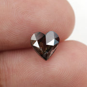 brown colour lab grown elongated heart cut diamond lab grown pear diamond