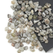 grey brown color rough diamond chips loose uncut raw diamond for jewelry