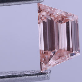 Trapezoid shape Fancy Pink Lab-Grown Diamond
