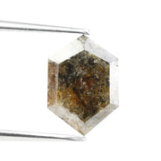 natural brown and Black diamond engagement ring and natural diamond 