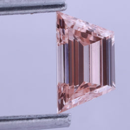 Trapezoid shape Fancy Pink Lab-Grown Diamond