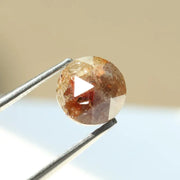 Natural Round Cut Diamond Elegant Tone Brown Colored Diamond For Custom Jewelry 