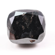 4.38 Ct Black Cushion Cut  Natural Diamond Loose Premium Stone for Custom Jewelry and Engagement Ring Designs