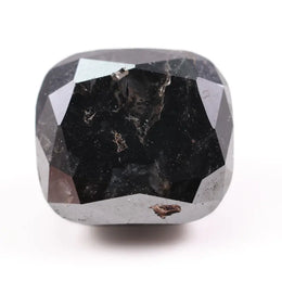 4.38 Ct Black Cushion Cut  Natural Diamond Loose Premium Stone for Custom Jewelry and Engagement Ring Designs