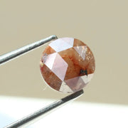Natural 0.84Ct Red Colored Diamond Round Brilliant Cut Diamond Loose Stone For Making Jewelry 