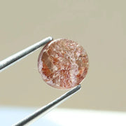 Natural 0.84Ct Red Colored Diamond Round Brilliant Cut Diamond Loose Stone For Making Jewelry 