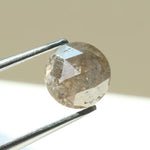 Fancy 1.13Ct Round Brilliant Cut Diamond Grey-Brown Colored Diamond Loose Stone For Fine Jewelry 