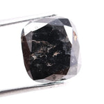 4.38 Ct Black Cushion Cut  Natural Diamond Loose Premium Stone for Custom Jewelry and Engagement Ring Designs