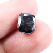 4.38 Ct Black Cushion Cut  Natural Diamond Loose Premium Stone for Custom Jewelry and Engagement Ring Designs