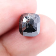 4.38 Ct Black Cushion Cut  Natural Diamond Loose Premium Stone for Custom Jewelry and Engagement Ring Designs