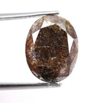 5.13 Ct brown oval cut natural diamond loose stone for custom engagement rings and designer jewelry