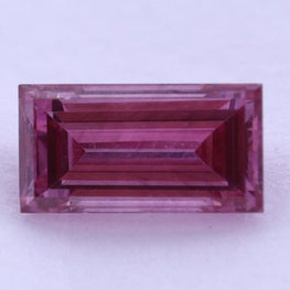 0.18 Carat Baguette Cut Fancy Pink Lab-Grown Diamond