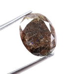 5.13 Ct brown oval cut natural diamond loose stone for custom engagement rings and designer jewelry