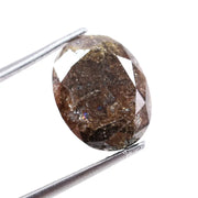5.13 Ct brown oval cut natural diamond loose stone for custom engagement rings and designer jewelry