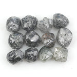 dark grey natural raw diamond lot for jewelry making