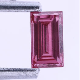 0.18 Carat Baguette Cut Fancy Pink Lab-Grown Diamond