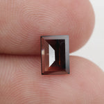 brown colour marquise diamond with baguettes, 0.47 carat lab grown diamond