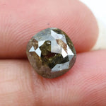3.15 Ct cushion cut brown grey diamond with smoky tones and brilliant sparkle for bold minimalist fine jewelry