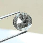 Fancy 1.49Ct Diamond Fancy Blackish -Grey Colored Diamond Round Polised Diamond For Jewelry Fine 