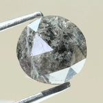 fancy 1.49ct diamond fancy blackish -grey colored diamond round polised diamond for jewelry fine 