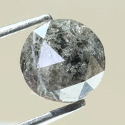 fancy 1.49ct diamond fancy blackish -grey colored diamond round polised diamond for jewelry fine 