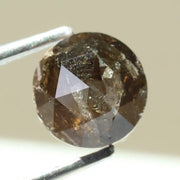 1.08ct natural round brilliant cut diamond brownish-grey colored diamond loose stone use for making fine jewelry 