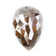 3.64 Ct pear cut brown natural diamond with soft warm tones and elegant sparkle for luxury jewelry
