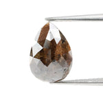 3.64 Ct pear cut brown natural diamond with soft warm tones and elegant sparkle for luxury jewelry