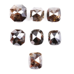 mix colour natural diamonds cushion and Asscher cut loose earth mined diamond stones for jewelry
