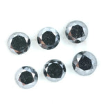 Natural round cut diamond loose stone for engagement ring with soft rounded shape