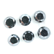 Natural round cut diamond loose stone for engagement ring with soft rounded shape