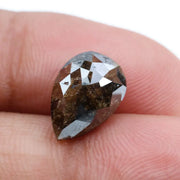 3.64 Ct pear cut brown natural diamond with soft warm tones and elegant sparkle for luxury jewelry