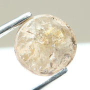 0.79 ct grey white round cut natural diamond with soft dual tone appearance, loose stone ideal for custom fine jewelry and elegant ring designs