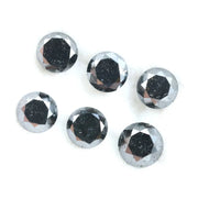 Natural round cut diamond loose stone for engagement ring with soft rounded shape