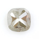 2.76 Ct cushion cut Grey natural diamond with brilliant sparkle and classic shape for luxury statement jewelry