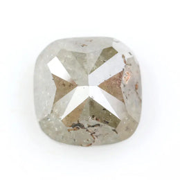 2.76 Ct cushion cut Grey natural diamond with brilliant sparkle and classic shape for luxury statement jewelry