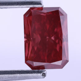 0.78 CT Emerald Cut Pink Lab-Grown Diamond
