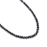 Raw black rondelle diamond beads uncut natural with smooth rondelle shape, ideal for artisan jewelry, handmade bracelets, and statement necklaces