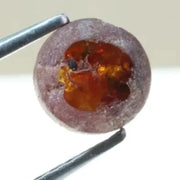 0.94 ct reddish brown round cut natural diamond, rare multi tone color with unique earthy hues, loose stone ideal for fine jewelry making and custom ring designs