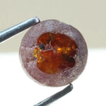 0.94 ct reddish brown round cut natural diamond, rare multi tone color with unique earthy hues, loose stone ideal for fine jewelry making and custom ring designs