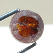 0.94 ct reddish brown round cut natural diamond, rare multi tone color with unique earthy hues, loose stone ideal for fine jewelry making and custom ring designs